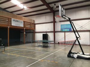 Half-court Basketball.