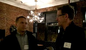 Jacek Zagorski, owner of Shasta Networks, chats with Rick Hood.