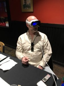 Gunnar testing Apple's Vision Pro