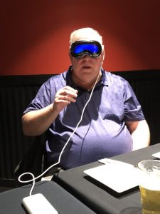 Jon testing Apple's Vision Pro